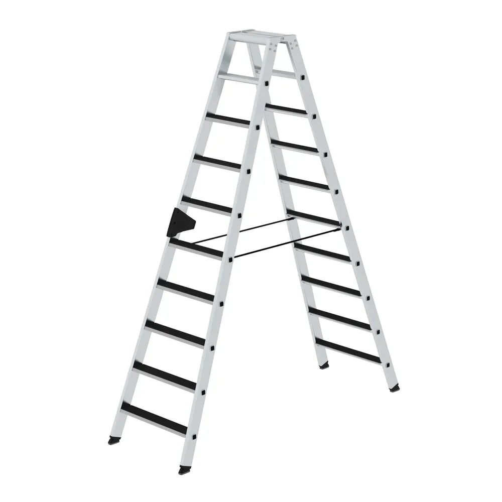 Stufen-Stehleiter CLIP-STEP beidseitig begehbar geriffelt 2 x 10 Stufen. MUNK GmbH 11122049