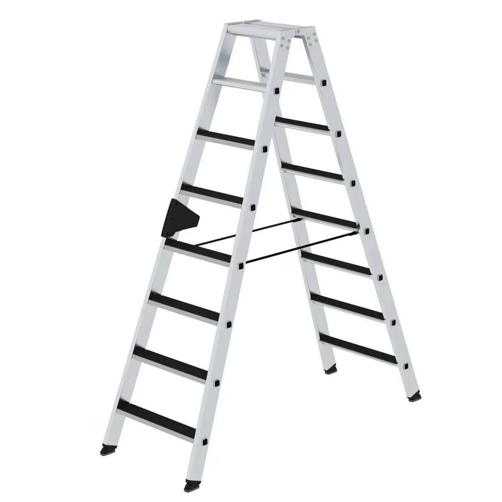 Stufen-Stehleiter CLIP-STEP beidseitig begehbar geriffelt 2 x 8 Stufen. MUNK GmbH 11121949
