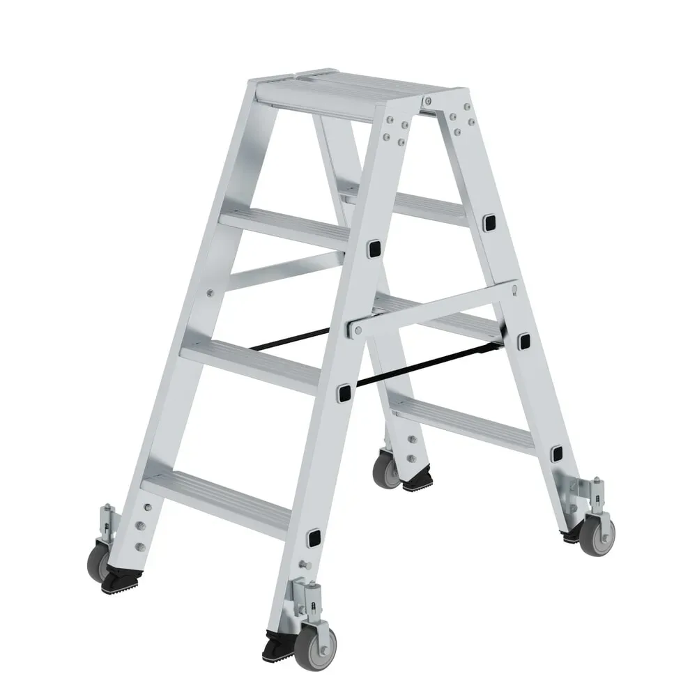 MUNK Günzburger Steigtechnik 41208 Aluminium Stufen-Stehleiter Arbeitshöhe (max.): 2.5 m 9.7 kg