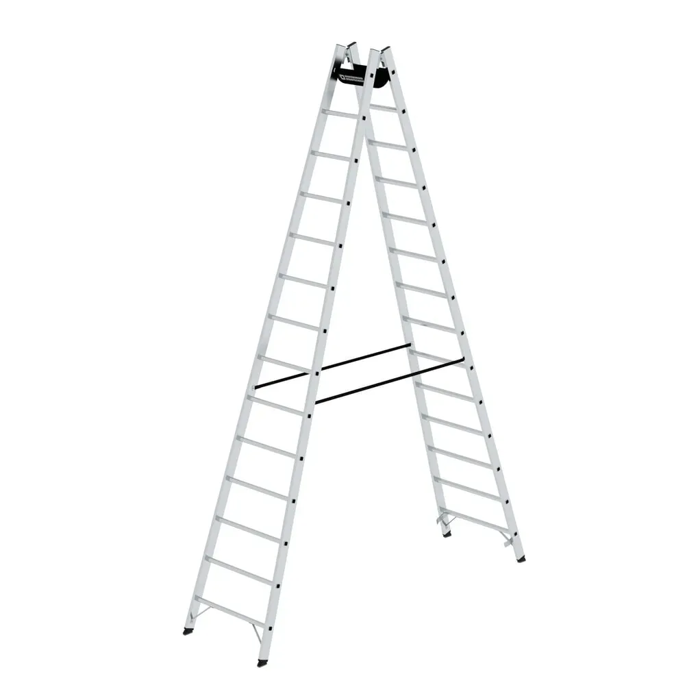 MUNK Günzburger Steigtechnik 33028 Aluminium Stufen-Stehleiter Arbeitshöhe (max.): 5.3 m
