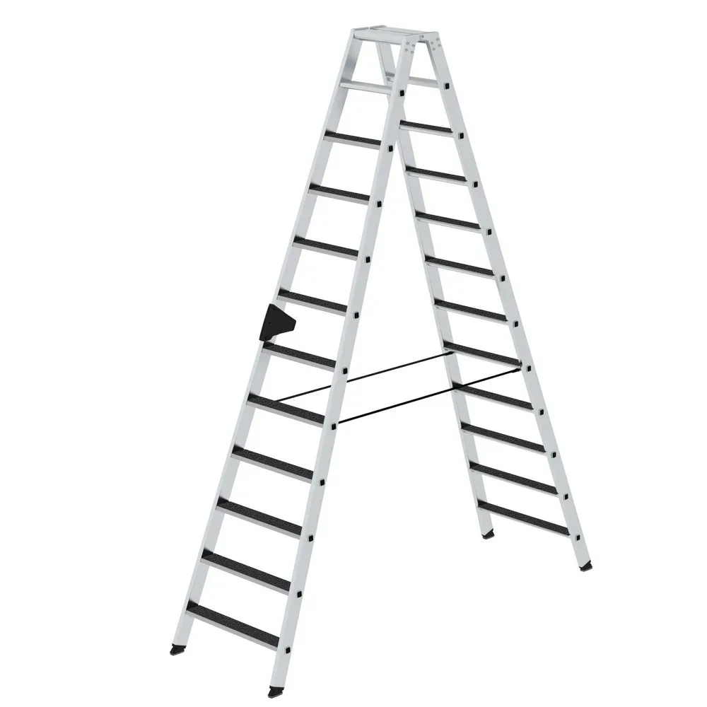 MUNK Günzburger Steigtechnik 41645 Aluminium Stufen-Stehleiter Arbeitshöhe (max.): 4.5 m 22 kg