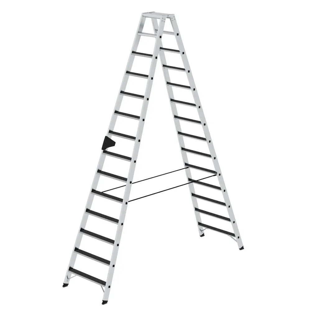 MUNK Günzburger Steigtechnik 41647 Aluminium Stufen-Stehleiter Arbeitshöhe (max.): 5 m