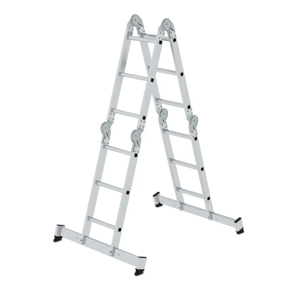 MUNK Günzburger Steigtechnik 031322 Aluminium Sprossen-Vielzweckleiter Arbeitshöhe (max.): 4.80 cm 19 kg