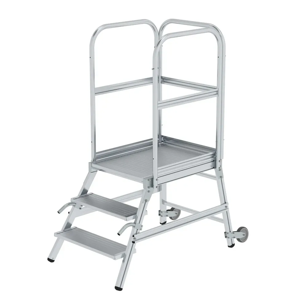 MUNK Günzburger Steigtechnik 56103 Aluminium Podesttreppe Montage mit Werkzeug Arbeitshöhe (max.): 2.7 m