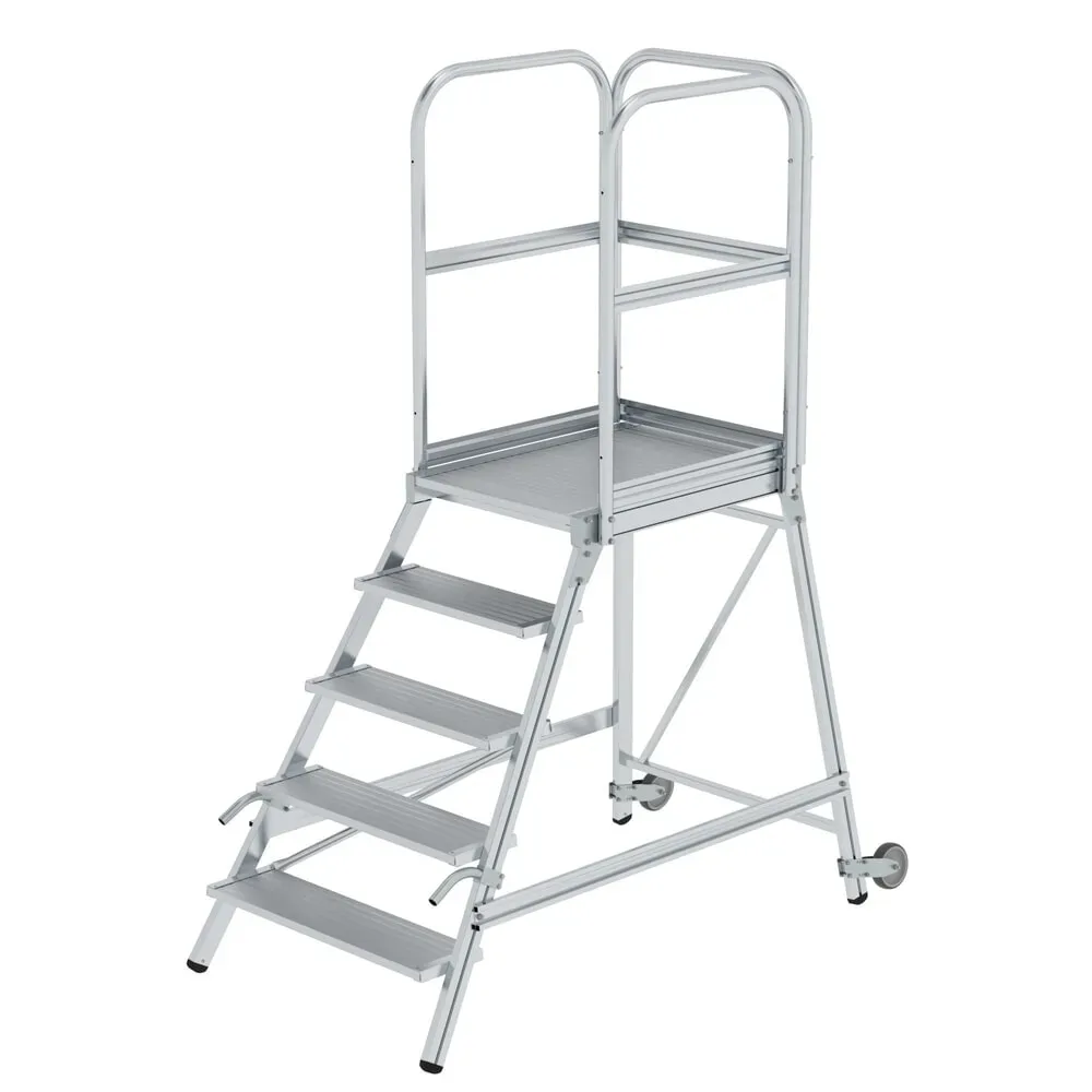 MUNK Günzburger Steigtechnik 56105 Aluminium Podesttreppe Montage mit Werkzeug Arbeitshöhe (max.): 3.2 m