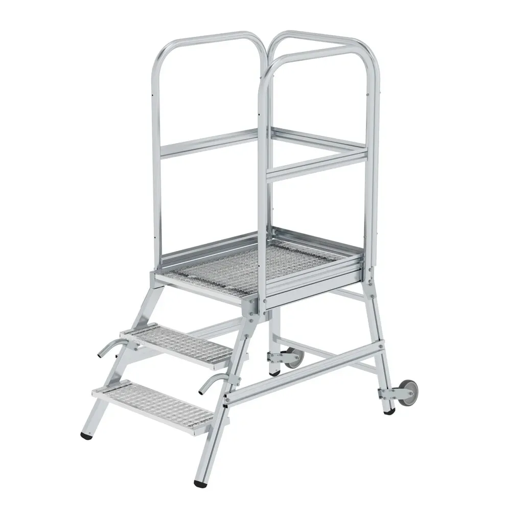 MUNK Günzburger Steigtechnik 58103 Aluminium Podesttreppe Montage mit Werkzeug Arbeitshöhe (max.): 2.7 m
