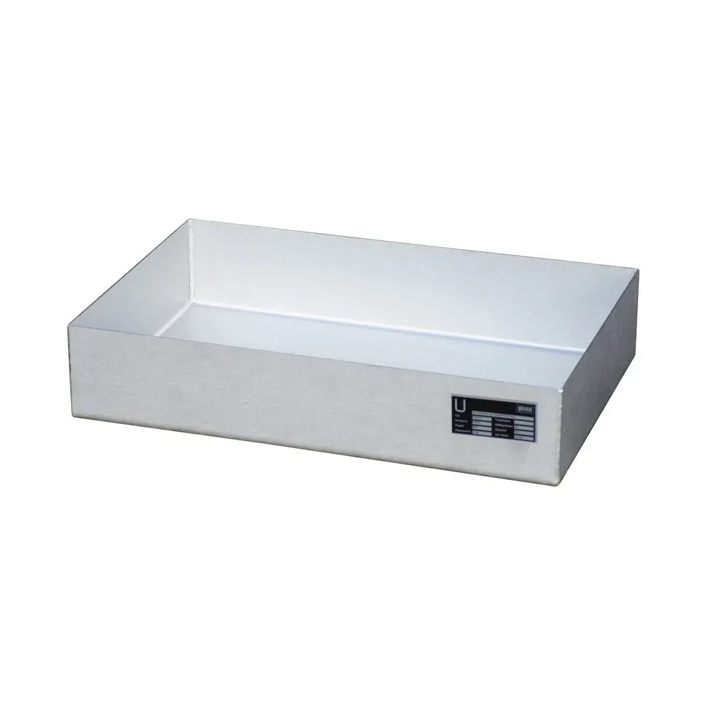 Bauer® Paletten-Auffangwanne aus Edelstahl für Kleingebinde KGW-P 1 V4A, Auffangvolumen 23 l