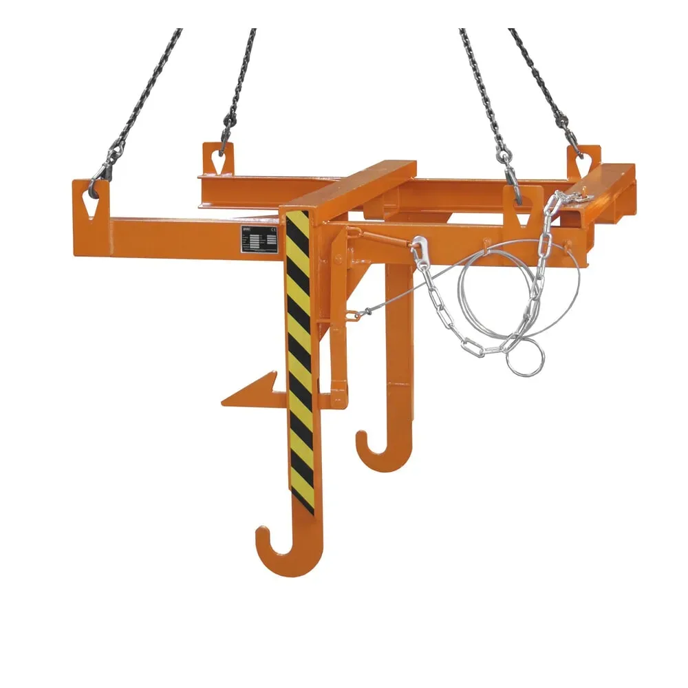 Kipptraverse für Bauer® Baustoffbehälter BBT, lackiert, Gelborange
