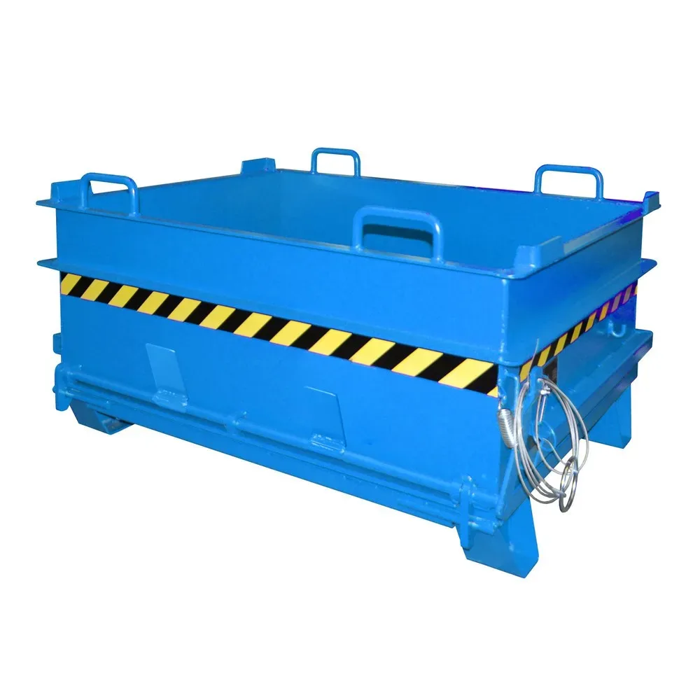 Bauer® Baustoffcontainer BC 500 (Steinklammer-Entriegelung), lackiert, Lichtblau