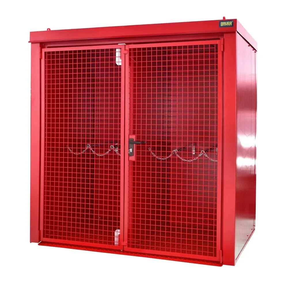 Bauer® Gasflaschen-Container GFC-B/W M2, lackiert, Feuerrot