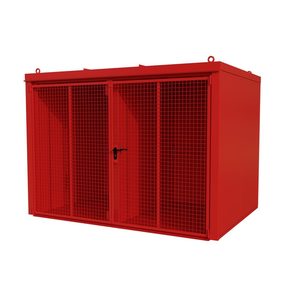 Bauer® Gasflaschen-Container GFC-B/W M5, lackiert, Feuerrot
