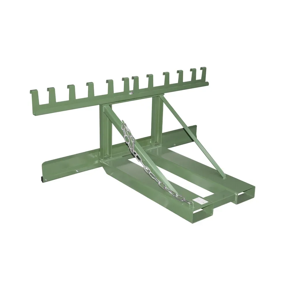 Bauer Mülltonnen-Heber MH-III, mit Gummianschlag, für 3x 80- bis 360-L-MGB, L 1030 x B 1595 x H 680 mm, lackiert, resedagrün RAL 6011