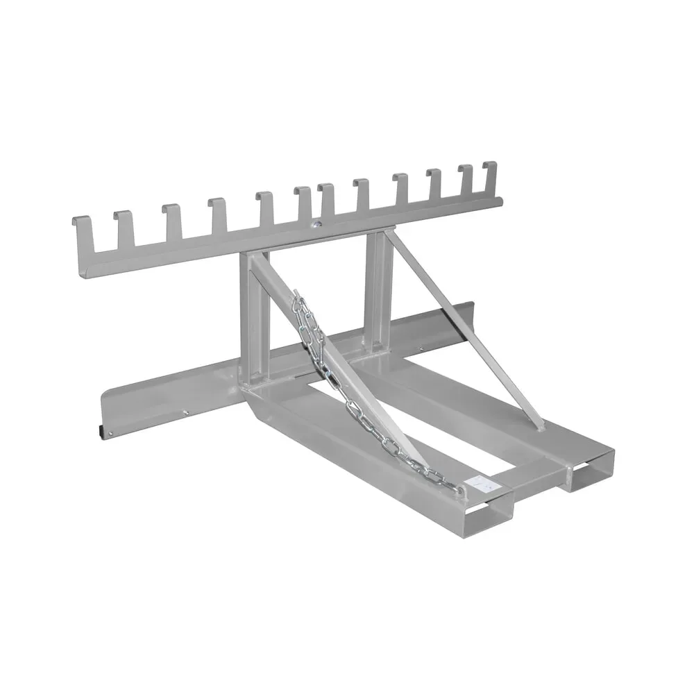 Bauer Mülltonnen-Heber MH-III, mit Gummianschlag, für 3x 80- bis 360-L-MGB, L 1030 x B 1595 x H 680 mm, lackiert, mausgrau RAL 7005