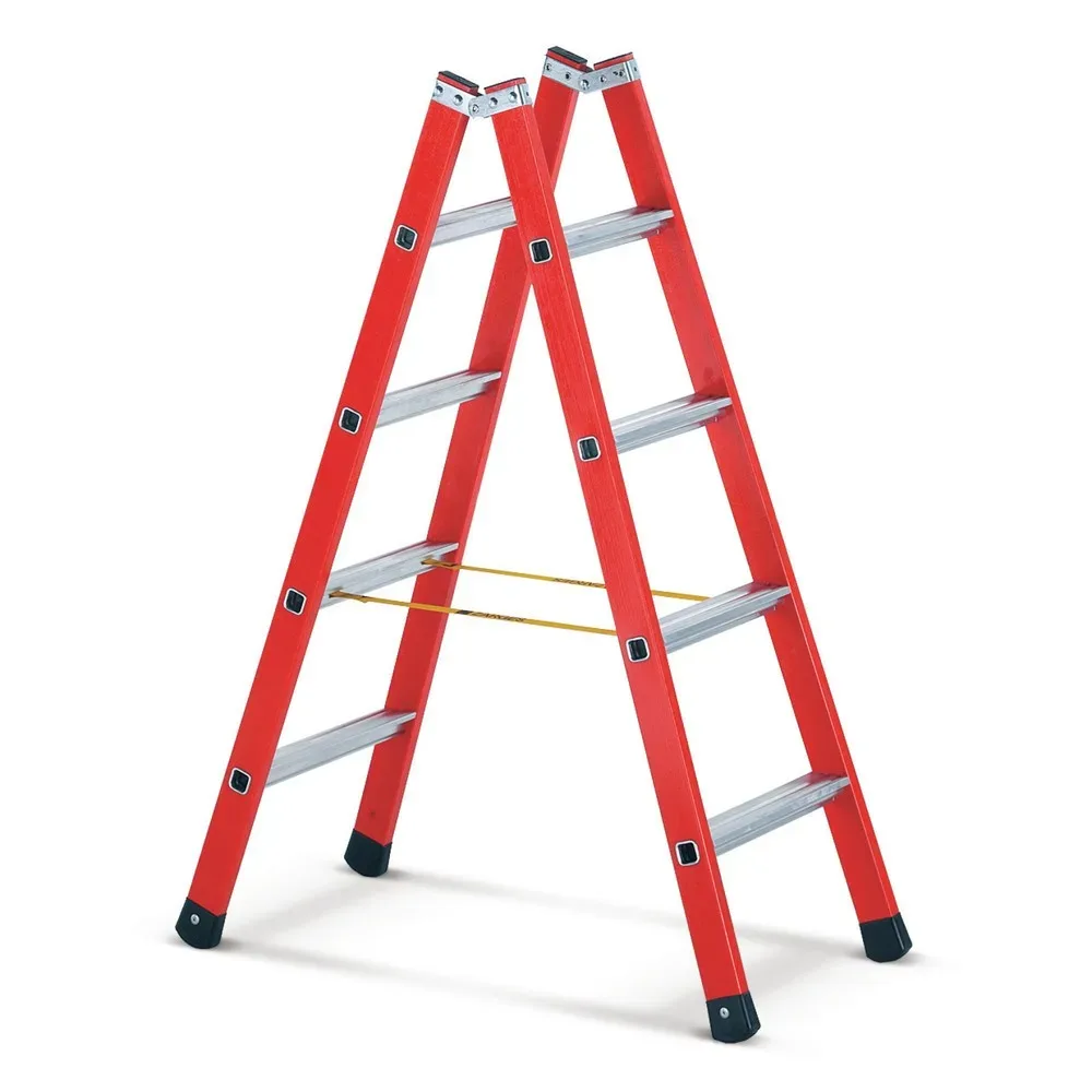 ZARGES GFK-/Alu-Breitsprossenleiter, 2-seitig begehbar, Standhöhe 0,85 m