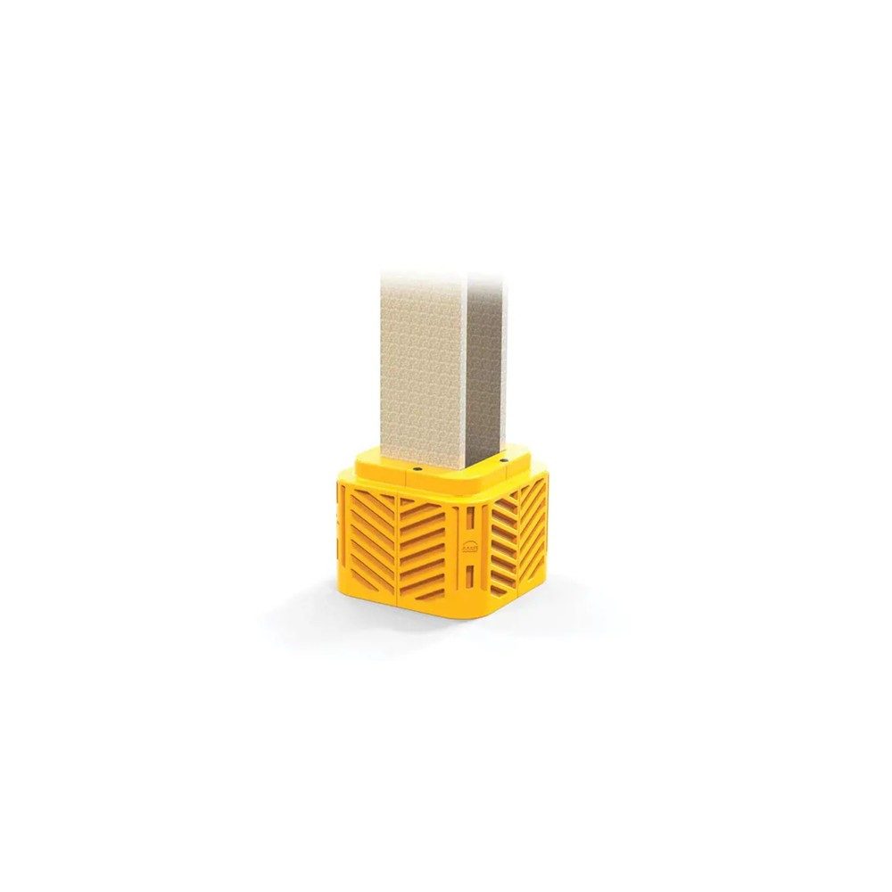 A-SAFE Säulen-Anfahrschutz FlexiShield aus MEMAPLEX®, Höhe 600 mm, für Säulenmasse (BxT) 150 x 150 mm