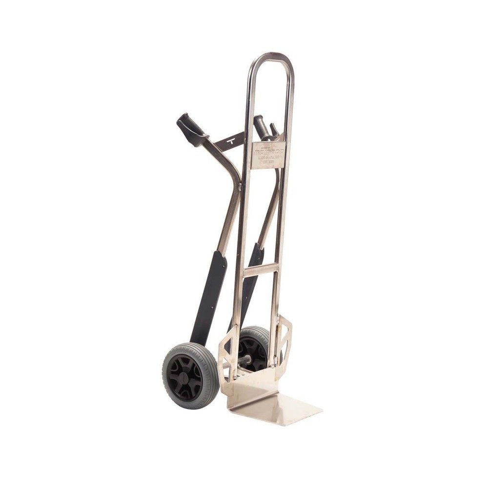 Aluminium-Sackkarre, Tragfähigkeit 250 kg, Polyurethan, pannensicher MATADOR