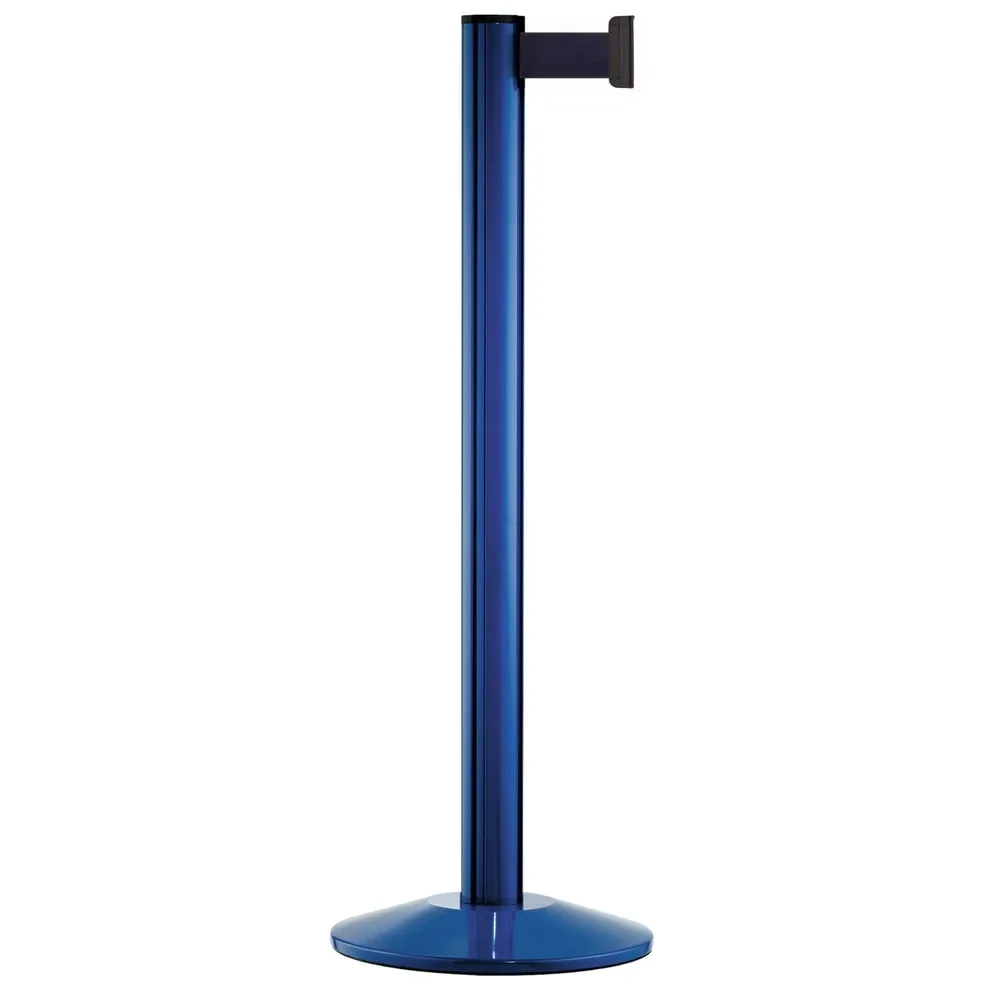 Personen-Leitsystem Classic, Ständer blau, Gurtfarbe navy