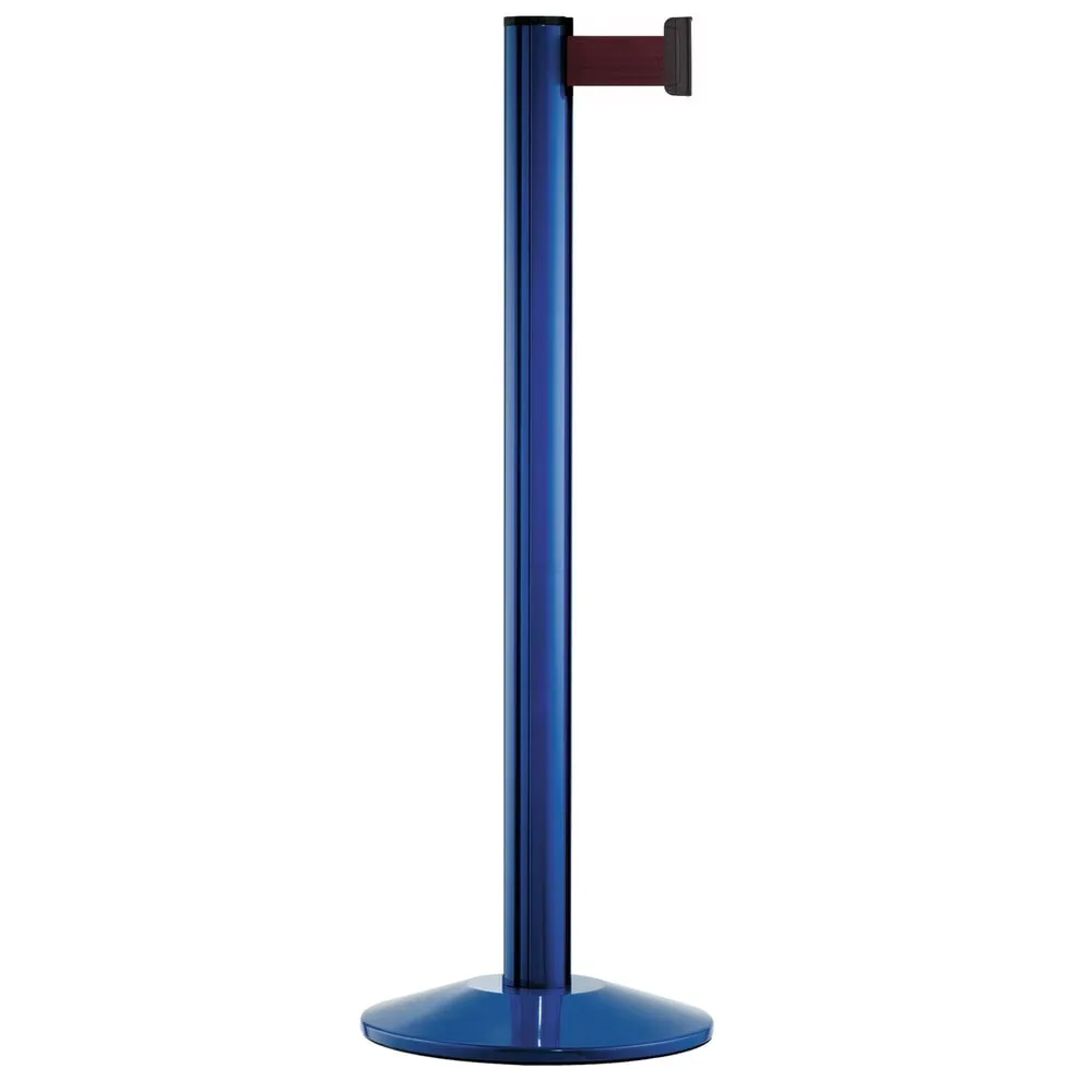 Personen-Leitsystem Classic, Ständer blau, Gurtfarbe bordeaux