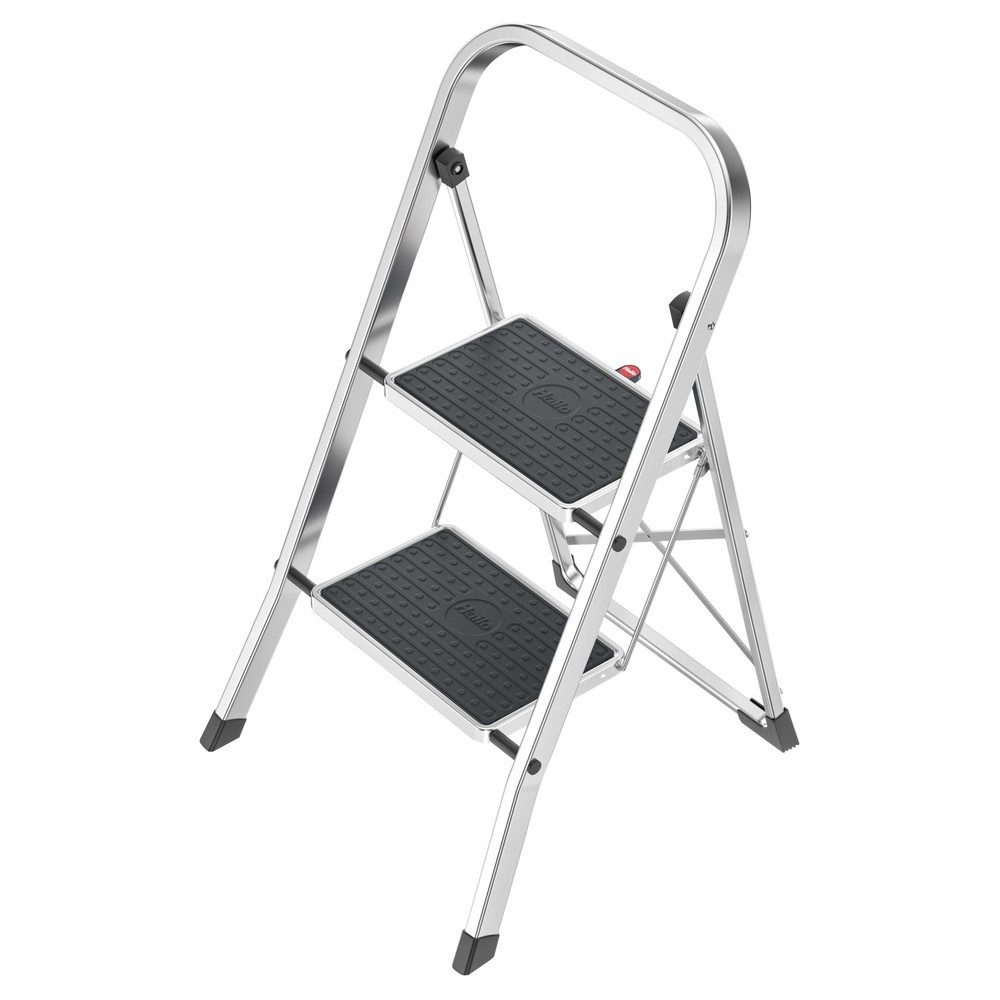 Hailo K30 4392-801 Aluminium Klapptritt klappbar Arbeitshöhe (max.): 2.25 m Silber, Schwarz 3.3 kg