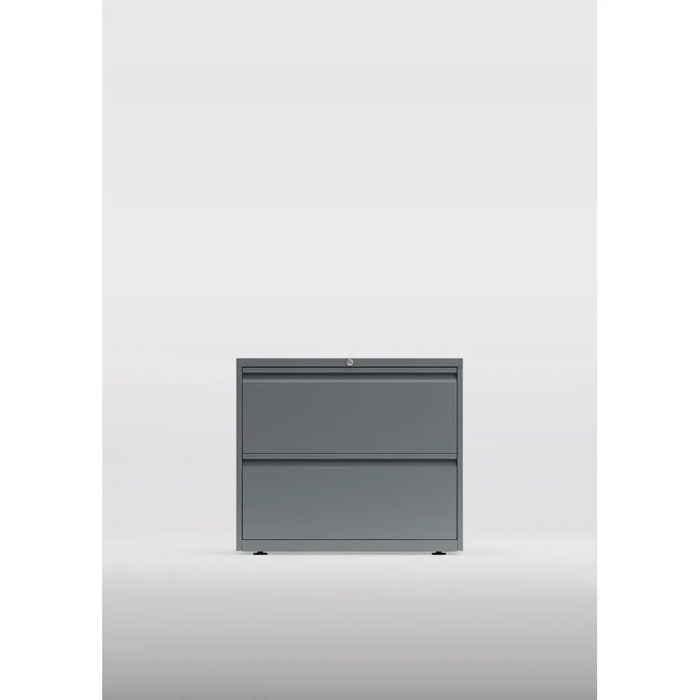 BISLEY Hängeregisterschrank Essentials, 2 Schubladen, silber