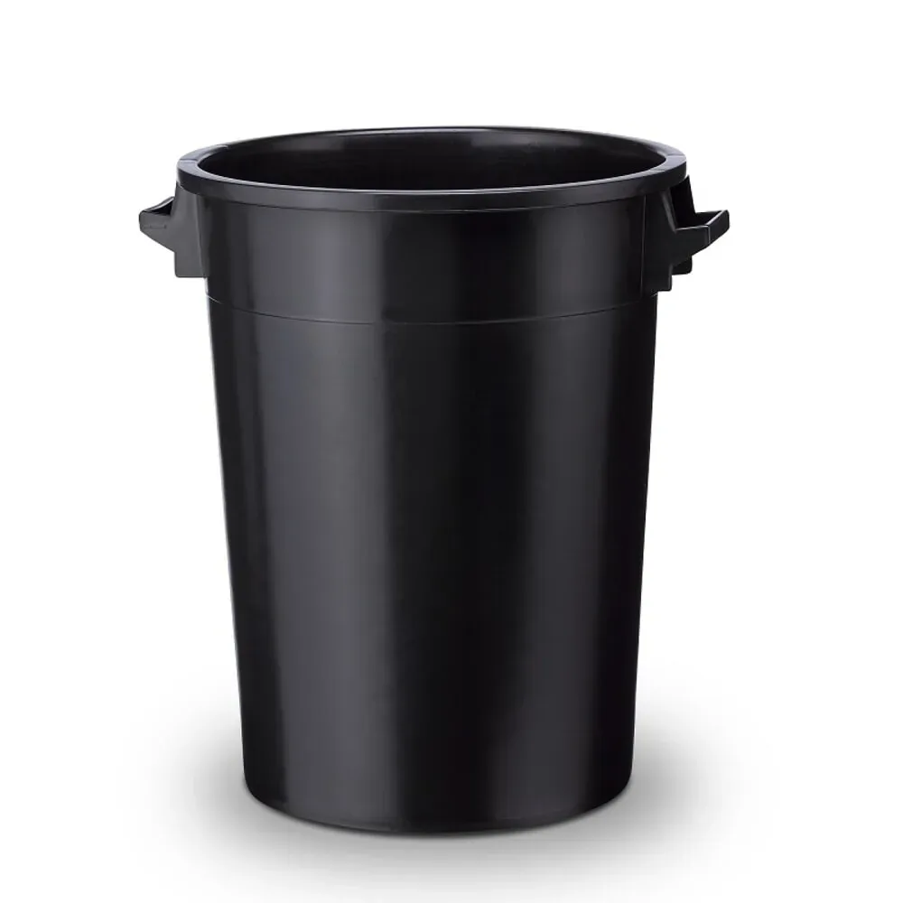 Tonne, aus HDPE, stapelbar 100 Liter, schwarz