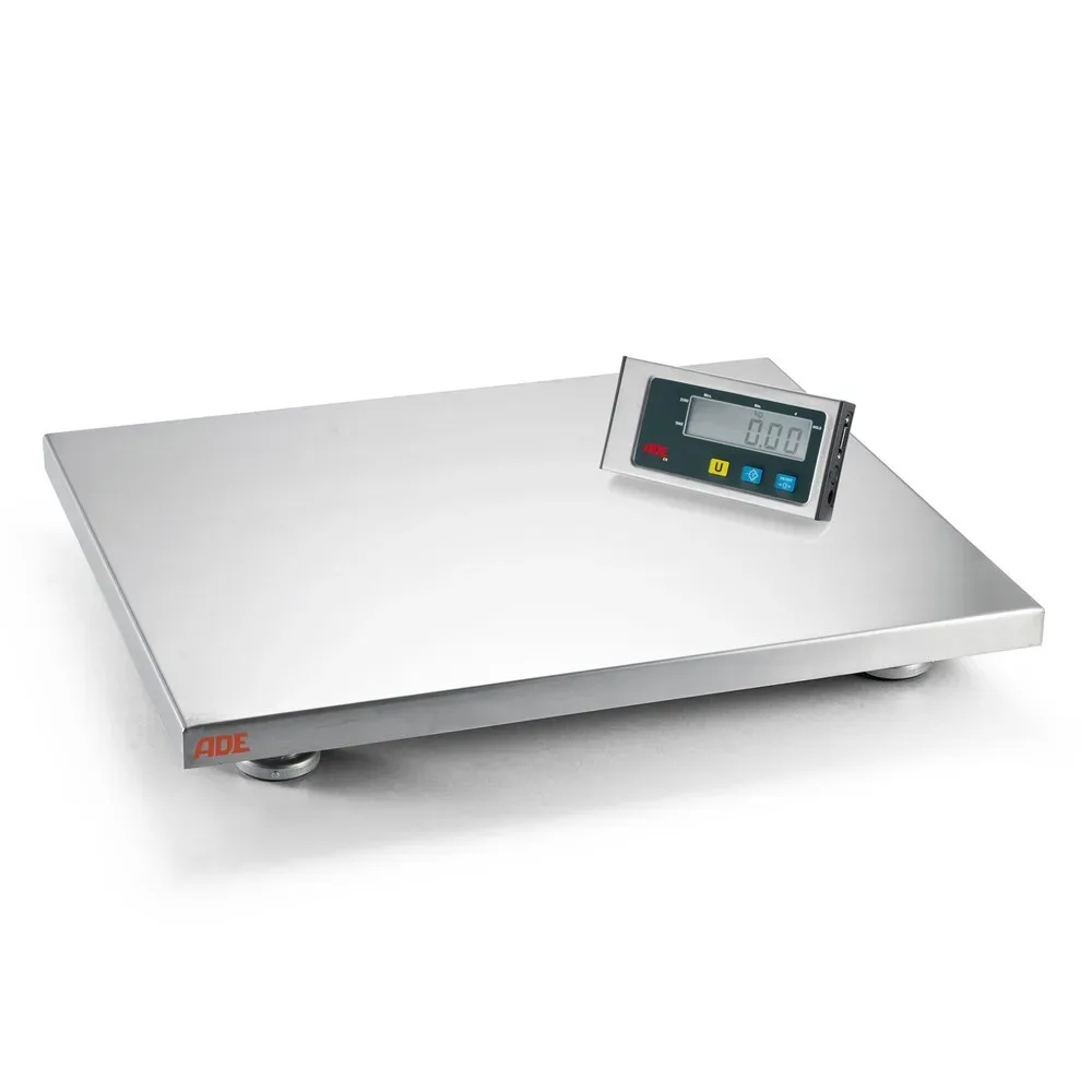 ADE Tisch- und Bodenwaage mit Anzeigegerät, BxT 500 x 400 mm, Wägebereich max. 150 kg