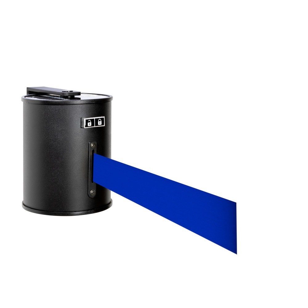 RS-GUIDESYSTEMS® Wandgurt mit Metallgehäuse, Auszugslänge 20 m, blau