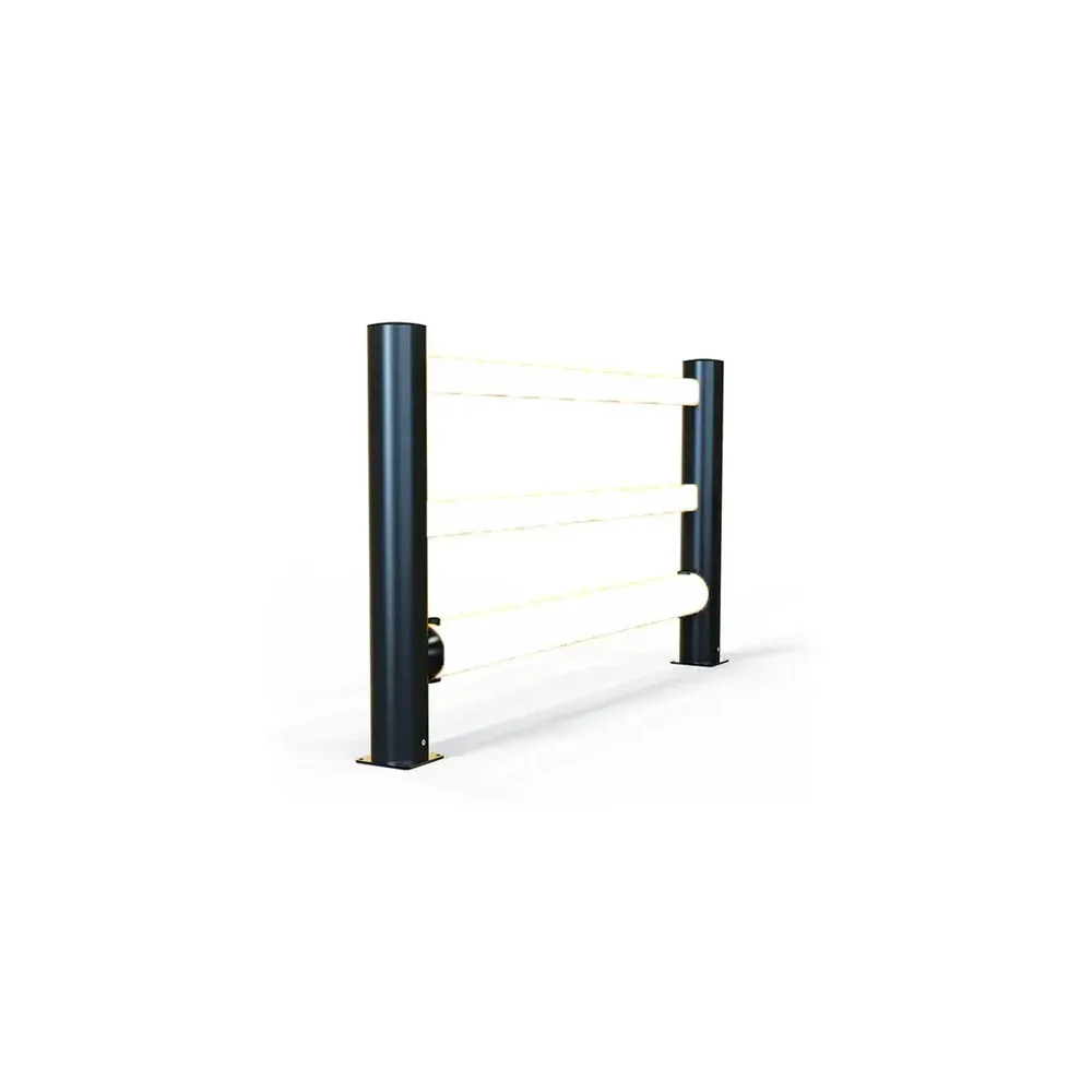 A-SAFE Eckpfosten für Rammschutzgeländer eFlex+ aus MEMAPLEX®, Innen- und Aussenbereich, HxB, HxT 456 x 180 mm