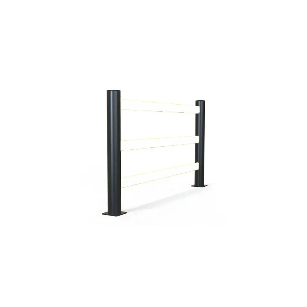 A-SAFE End-/Eckpfosten 90° für Rammschutzgeländer eFlex aus MEMAPLEX®, Innen- und Aussenbereich, HxB, HxT 1.181 x 180 mm