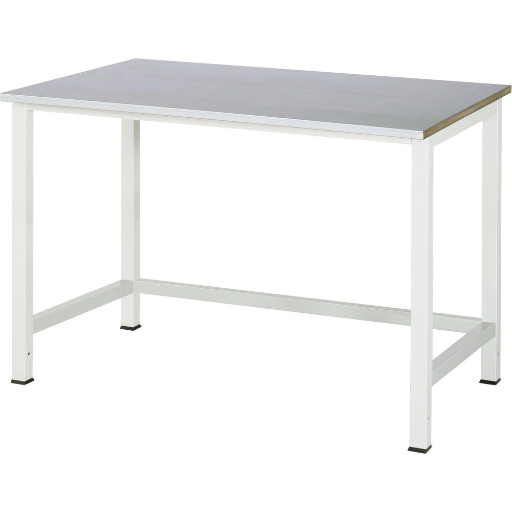 RAU Werktisch 900, HxBxT 825 x 1.250 x 800 mm, Arbeitplatte Edelstahlblech-Belag