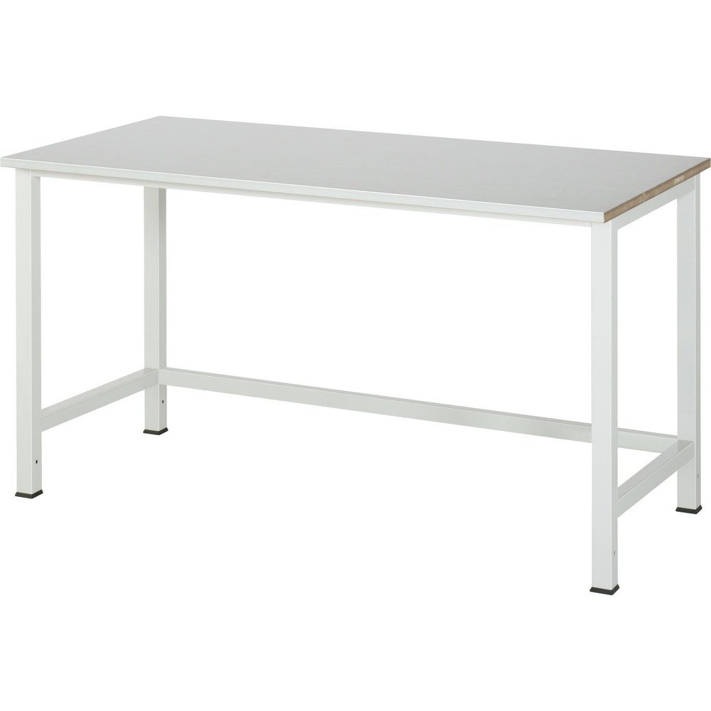 RAU Werktisch 900, HxBxT 825 x 1.500 x 800 mm, Arbeitplatte Stahlblech-Belag