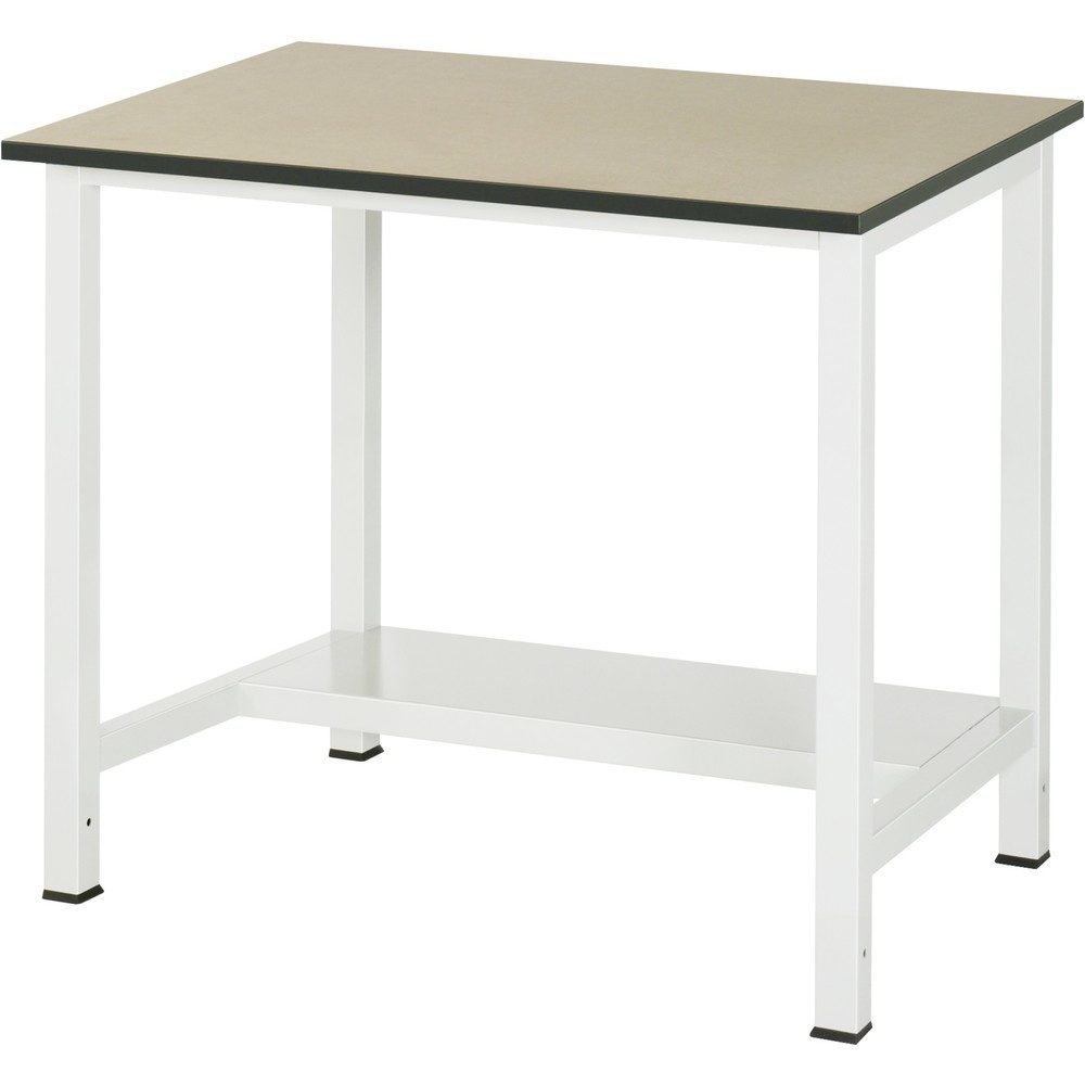 RAU Werktisch 900 mit Ablageboden Tiefe 320 mm, HxBxT 825 x 1.000 x 800 mm, MDF Arbeitsplatte