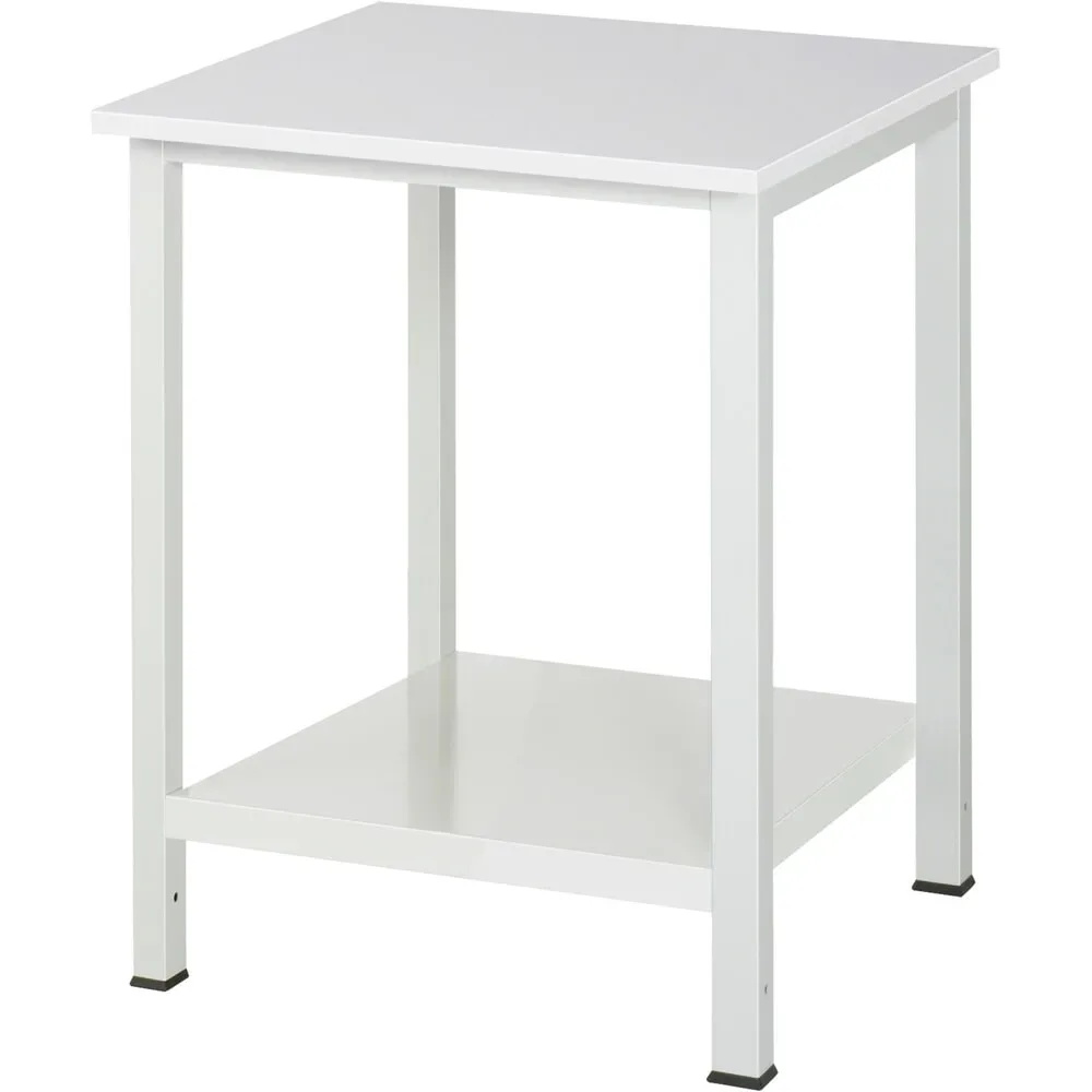 RAU Werktisch 900 mit Ablageboden Tiefe 650 mm, HxBxT 825 x 750 x 800 mm, Arbeitplatte Melamin-Belag