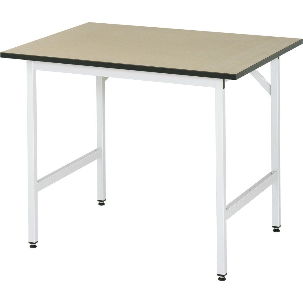 RAU höhenverstellbarer Werktisch Serie JERRY, HxBxT 800-850 x 1.000 x 800 mm, MDF Arbeitsplatte