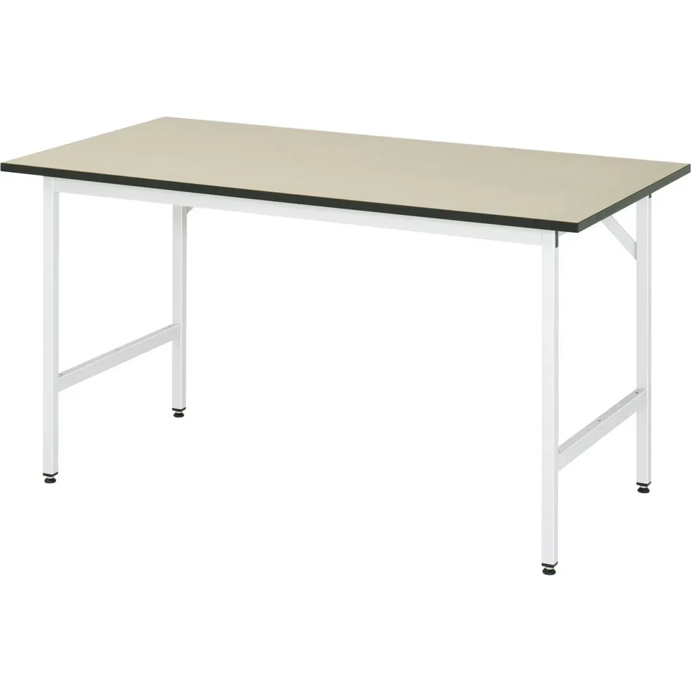 RAU höhenverstellbarer Werktisch Serie JERRY, HxBxT 800-850 x 1.500 x 800 mm, MDF Arbeitsplatte