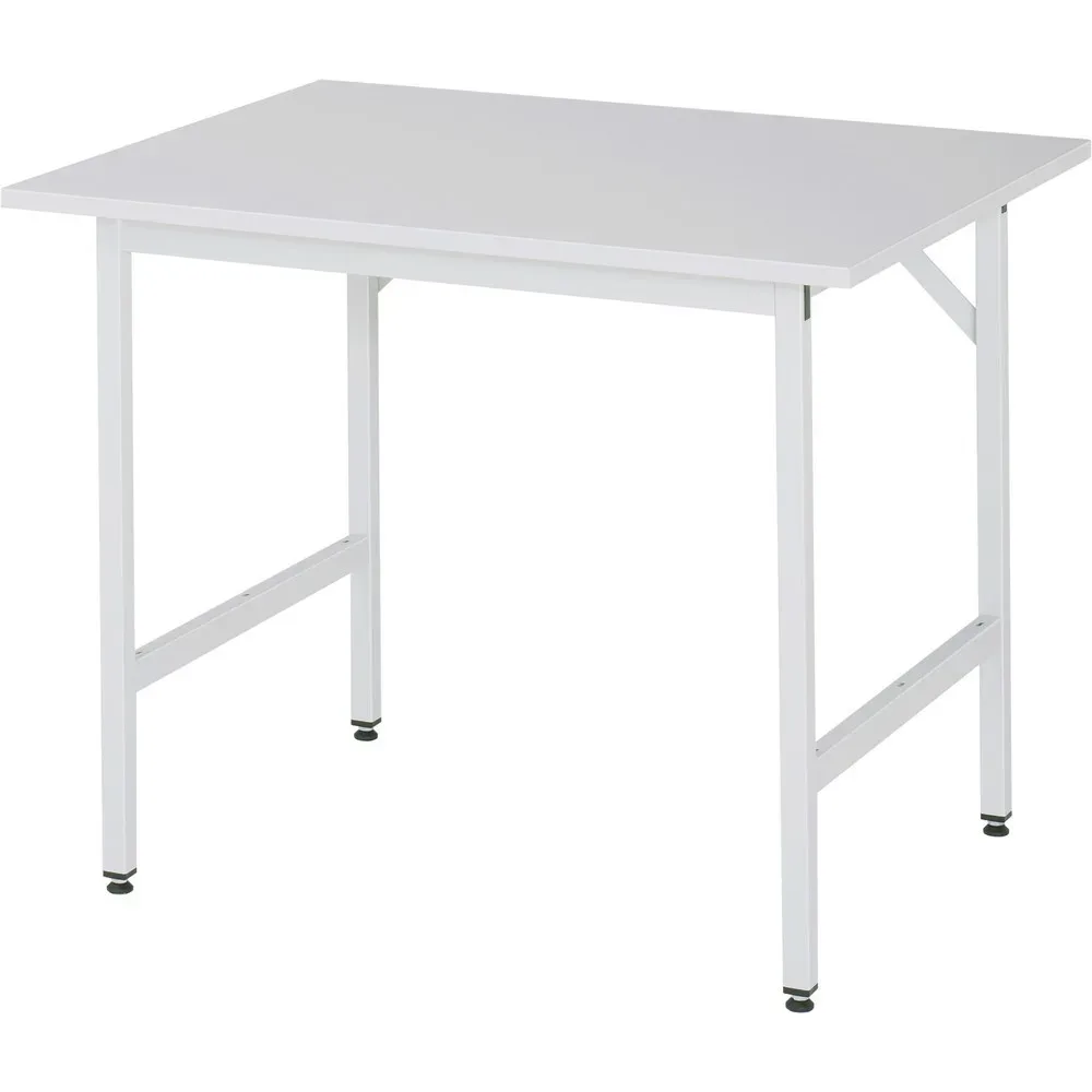 RAU höhenverstellbarer Werktisch Serie JERRY, HxBxT 800-850 x 1.000 x 800 mm, Arbeitsplatte Melamin-Belag