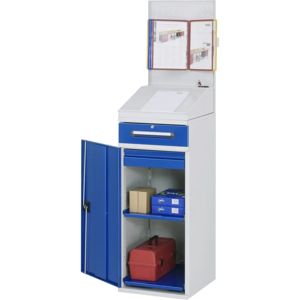 RAU Pultschrank, HxBxT 1.110-1.770 x 450 x 520 mm, Schubladen 1 x 80, 1 x 120 mm
