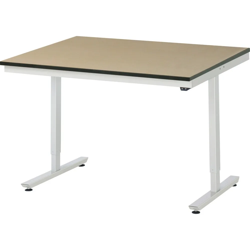 RAU elektrisch höhenverstellbarer Werktisch Serie adlatus 150, HxBxT 720-1.120 x 1.250 x 1.000 mm, MDF Arbeitsplatte