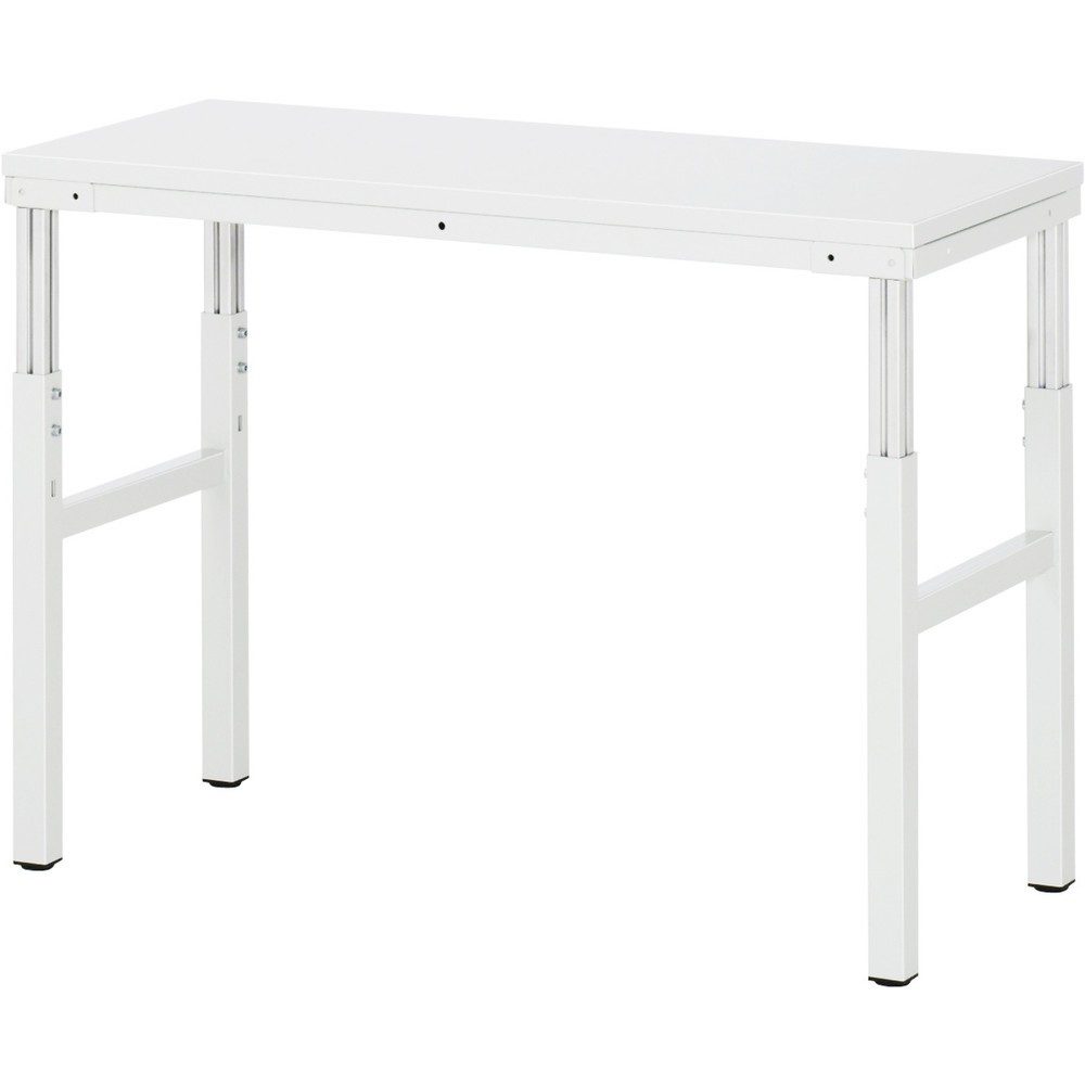 RAU Arbeitstisch Serie E, HxBxT 650-1.000 x 1.200 x 500 mm, Arbeitsplatte EGB-Melamin-Belag