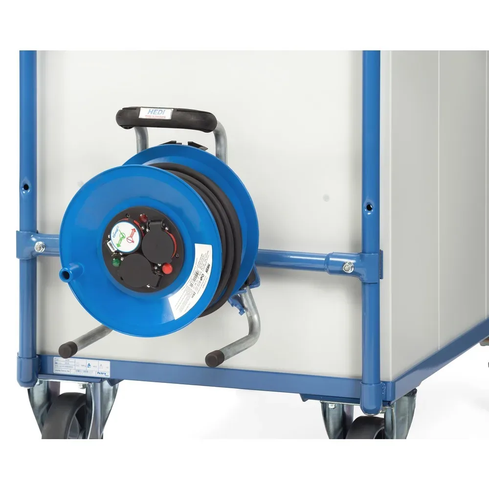 fetra® Kabeltrommel für leichte Tischwagen, Breite 780 mm