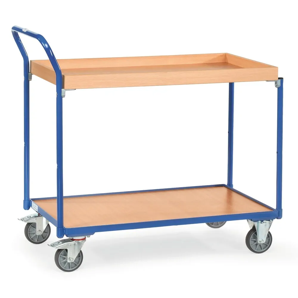 Fetra Hauptartikel 3740 Tischwagen Stahl pulverbeschichtet Traglast (max.): 250 kg Brillantblau (RAL 5007)