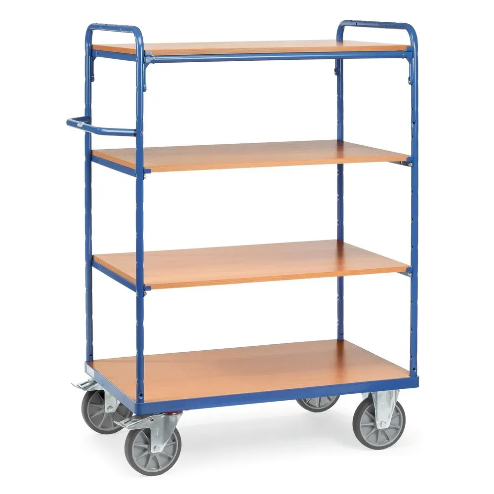 Fetra - Etagenwagen - Tragkraft 500 kg - 1.511 x 509 x 1.019 mm (HxBxT) - 4 Böden - offen