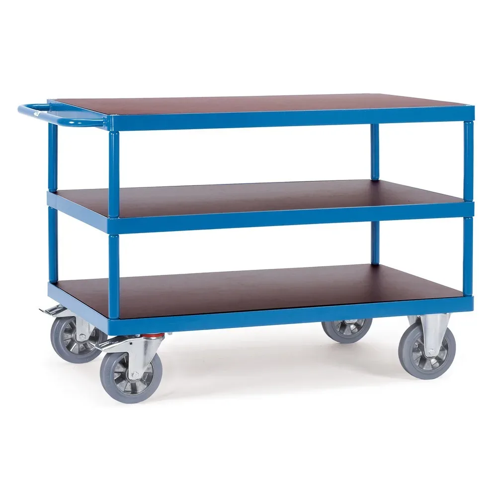 Fetra Hauptartikel 12425 Tischwagen Stahl pulverbeschichtet Traglast (max.): 1200 kg Brillantblau (RAL 5007)