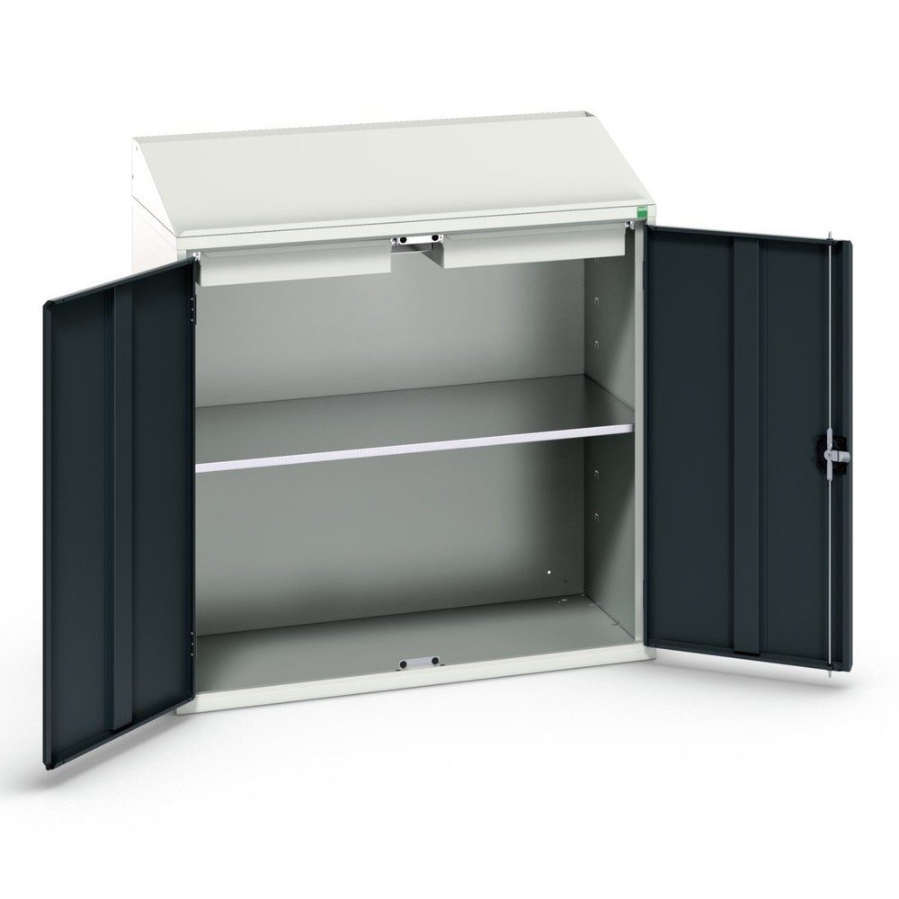 bott verso Economy Pult, mit 1 Fachboden und 2 Schubladen, BxTxH: 1050 x 550 x 1130 mm