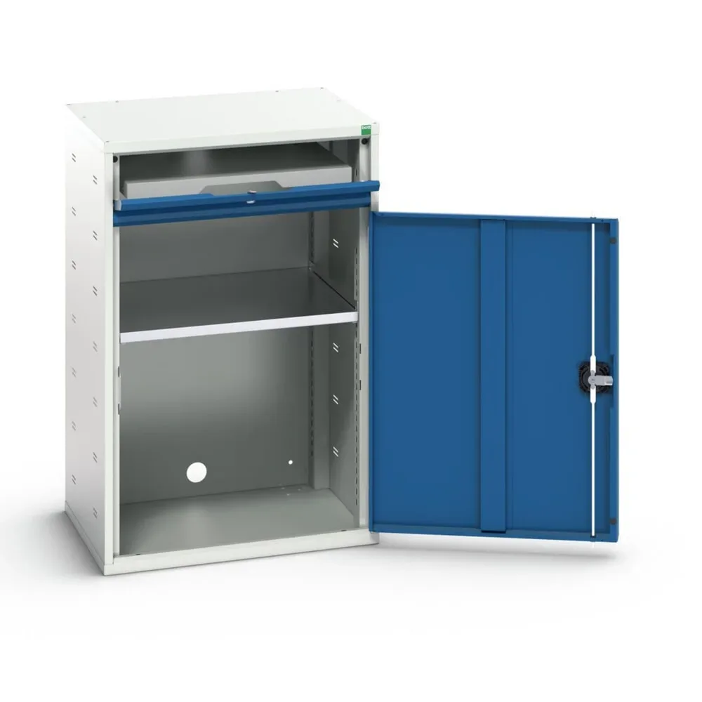 bott verso Computerschrank, mit 1 Fachboden und 1 Tablar, BxTxH: 650 x 550 x 1000 mm