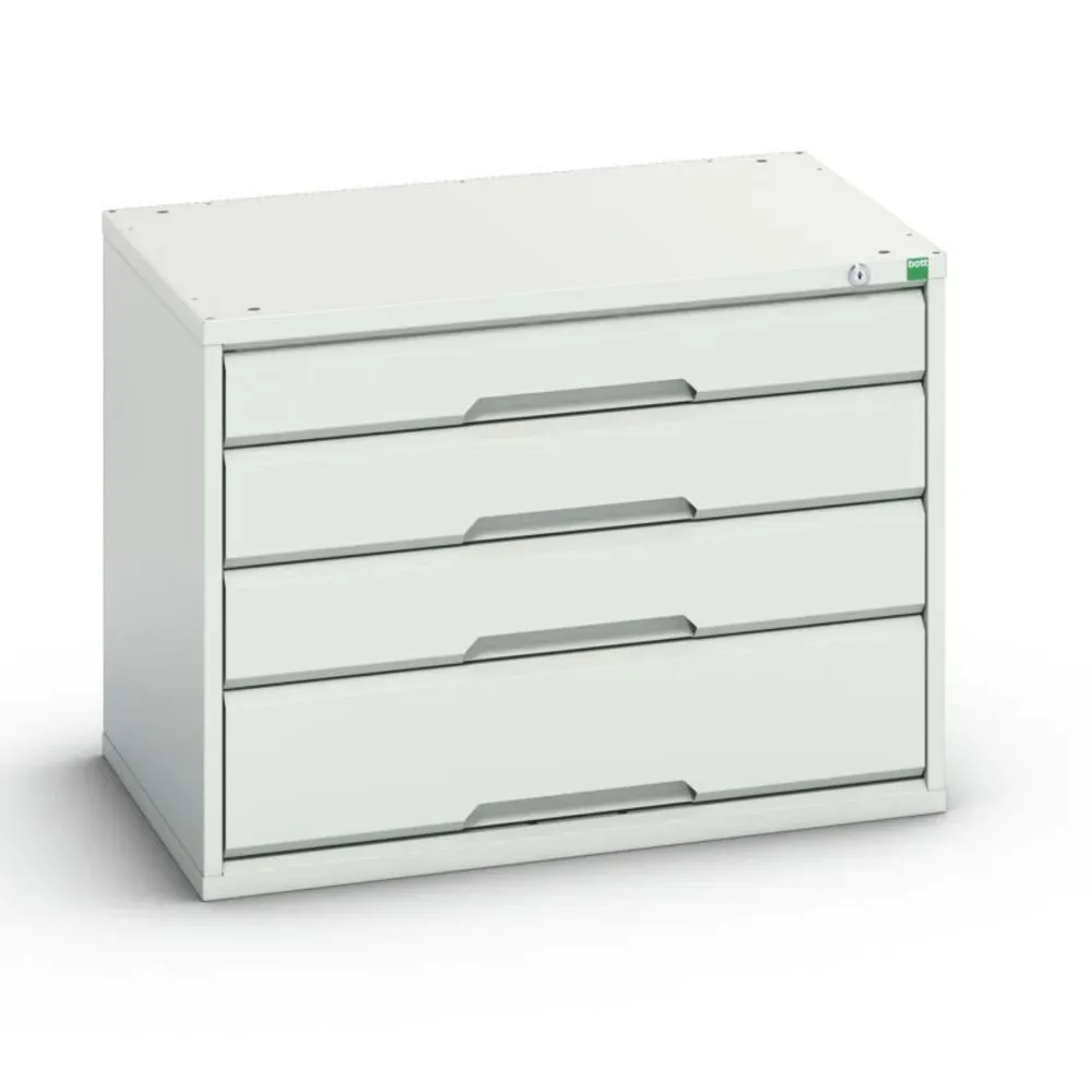 bott verso Schubladenschrank, mit 4 Schubladen, BxTxH: 800 x 550 x 600 mm