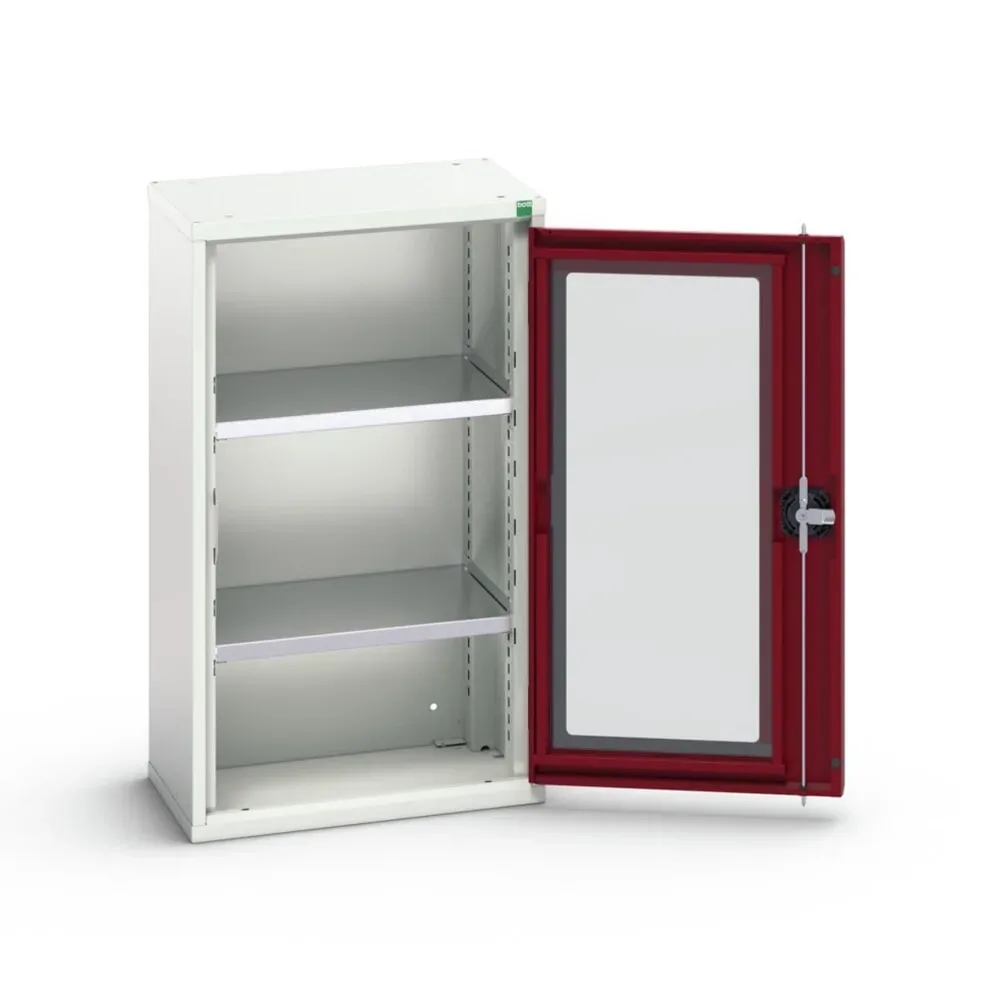 bott verso Beistellschrank mit Sichtfenster, mit 2 Fachböden, BxTxH: 525 x 350 x 900 mm