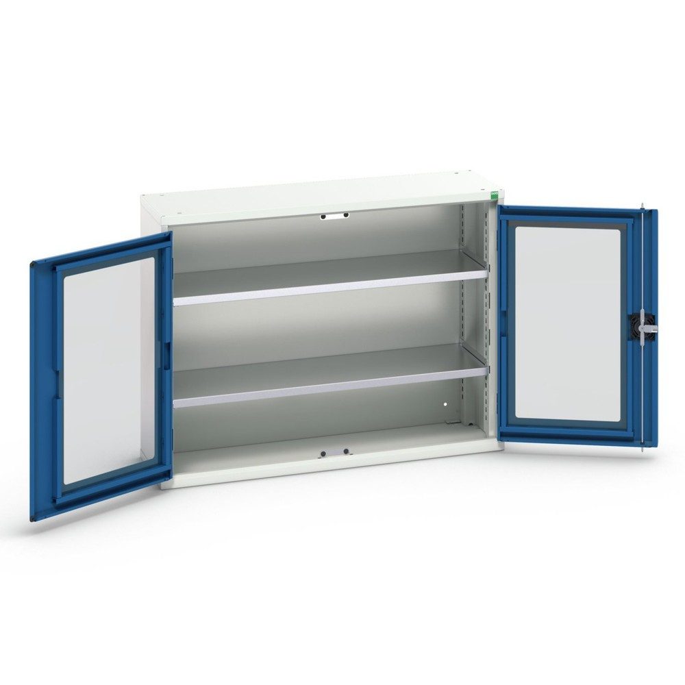 bott verso Beistellschrank mit Sichtfenster, mit 2 Fachböden, BxTxH: 1050 x 350 x 800 mm