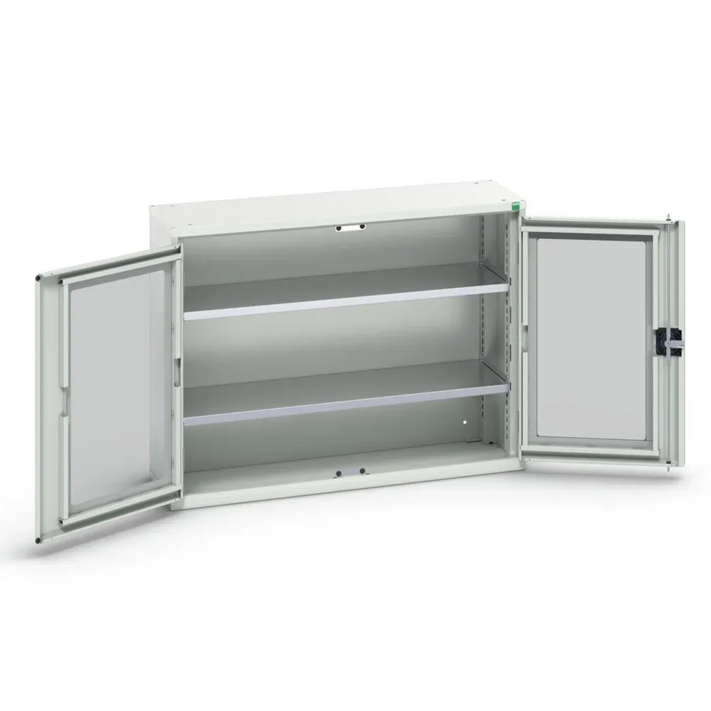 bott verso Beistellschrank mit Sichtfenster, mit 2 Fachböden, BxTxH: 1050 x 350 x 800 mm