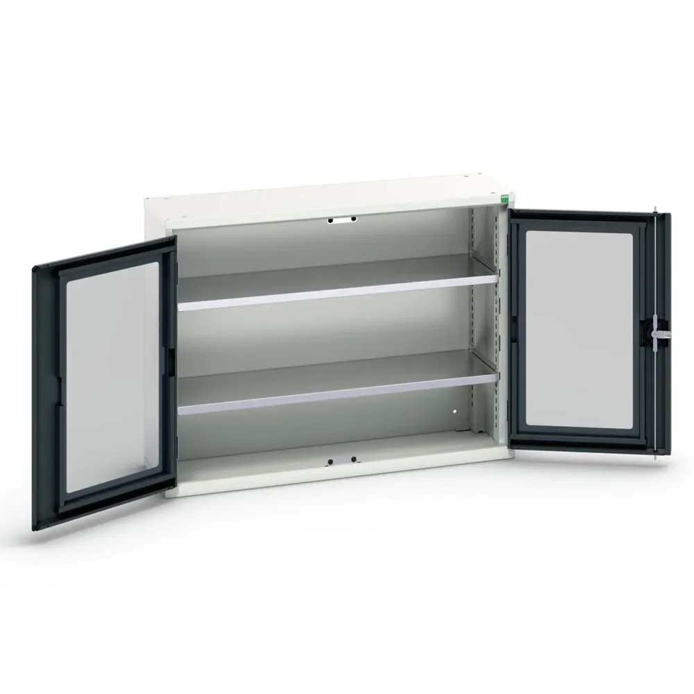 bott verso Beistellschrank mit Sichtfenster, mit 2 Fachböden, BxTxH: 1050 x 350 x 800 mm